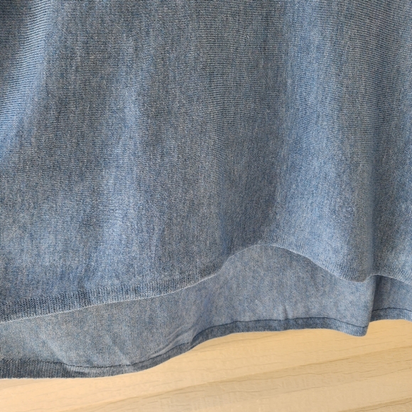 Eileen Fisher blue tencel knit sweater - Picture 8 of 13